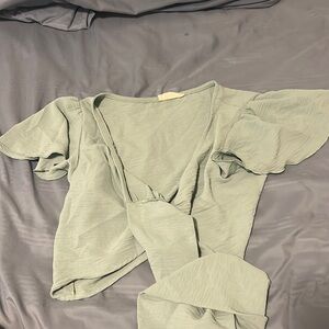 Tie Front Going Out Top